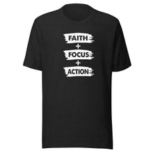 Load image into Gallery viewer, Faith + Focus + Action - Unisex Short Sleeve T-Shirt
