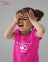 Load image into Gallery viewer, How Would You Like Your NO Today? -Youth Unisex Short Sleeve T-Shirt