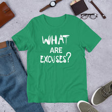 Load image into Gallery viewer, What Are Excuses? Special Edition Greek (Multi-Color) Unisex Short Sleeve T-Shirt