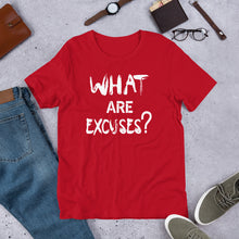 Load image into Gallery viewer, What Are Excuses? Special Edition Greek (Multi-Color) Unisex Short Sleeve T-Shirt