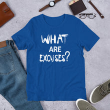 Load image into Gallery viewer, What Are Excuses? Special Edition Greek (Multi-Color) Unisex Short Sleeve T-Shirt