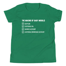 Load image into Gallery viewer, The Making of Baby Mogul$ - Youth Unisex Short Sleeve T-Shirt