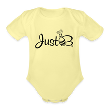 Load image into Gallery viewer, Just B Organic Short Sleeve Baby Bodysuit - washed yellow
