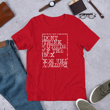 Load image into Gallery viewer, Don&#39;t Think Outside Of The Box- Unisex Short Sleeve T-Shirt
